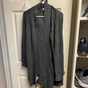 3/$20 tops Loft outlet grey open front Cardigan